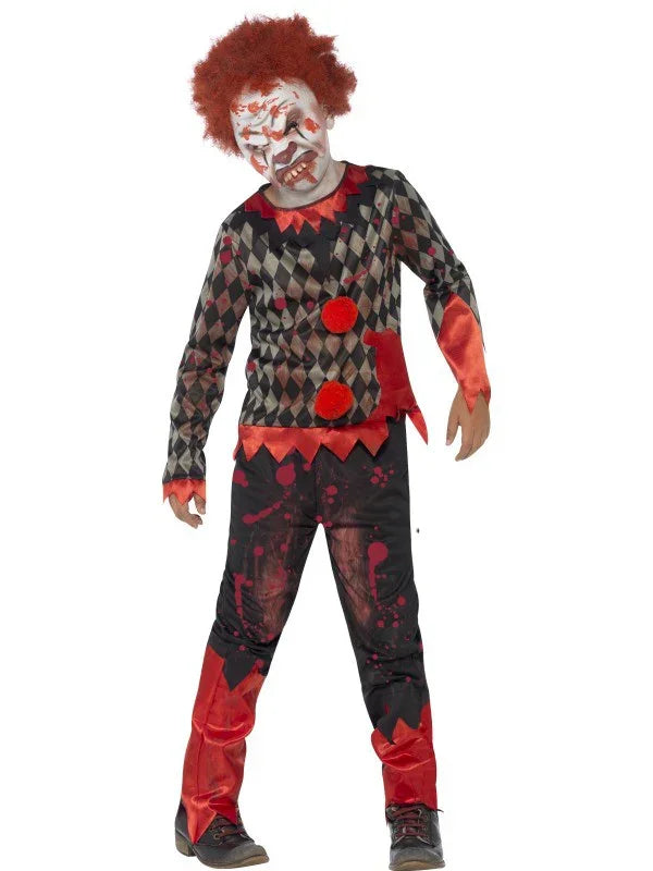 Disfraz de Payaso Zombie con Careta Halloween Infantiles Smiffys